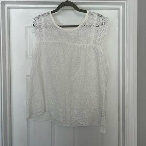 SHEIN White Lace Blouse